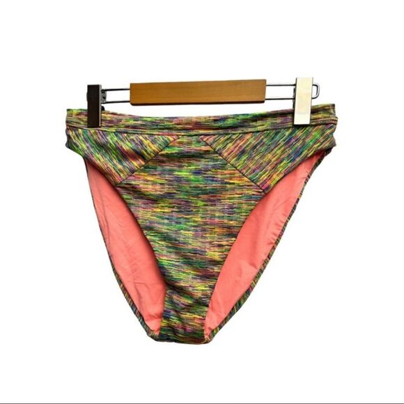 💎 Isabella Rose Maui High Waist Swim Bikini Bottom NWOT - Picture 1 of 7